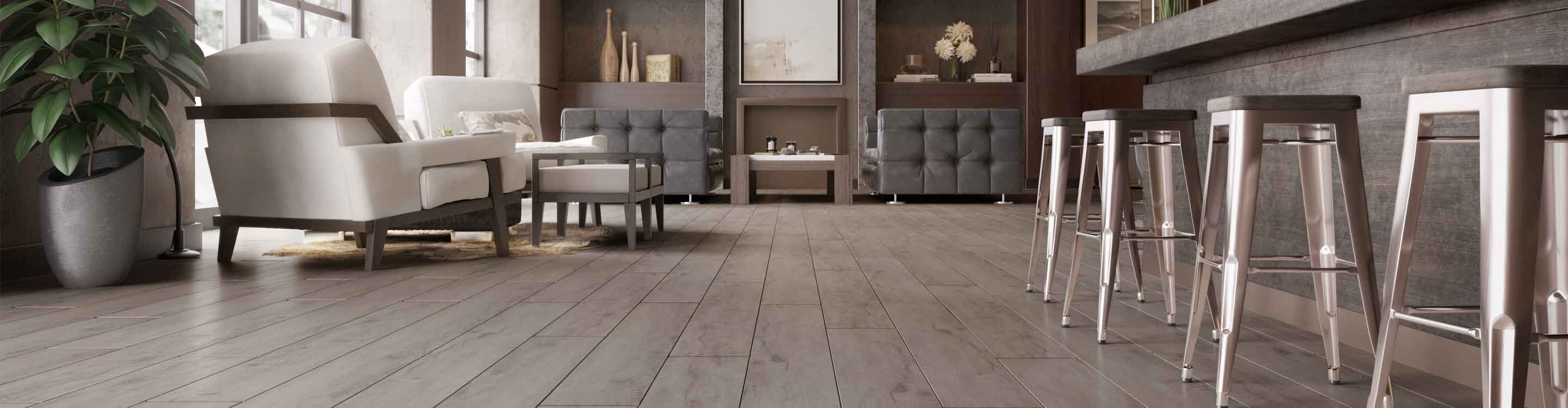 commercial flooring in West Virginia hotel lobby